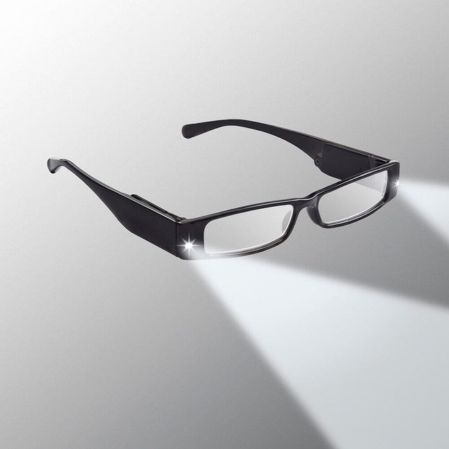 black LIGHTSPECS LP LED lighted reading glasses