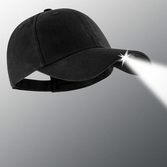 black POWERCAP 3.0 rechargeable LED lighted headlamp hat
