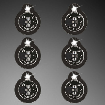 6 count of gray Button Lamp lights