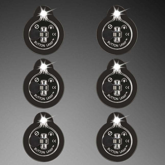 6 count of gray Button Lamp lights