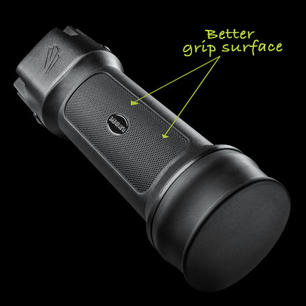 FLATEYE rechargeable FRL-2100 LED flashlight grip surface