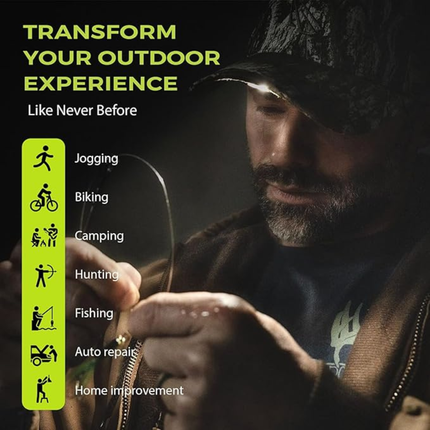 POWERCAP 2.5 Rechargeable LED Lighted Headlamp Hats and IPX4 Rating - One Size