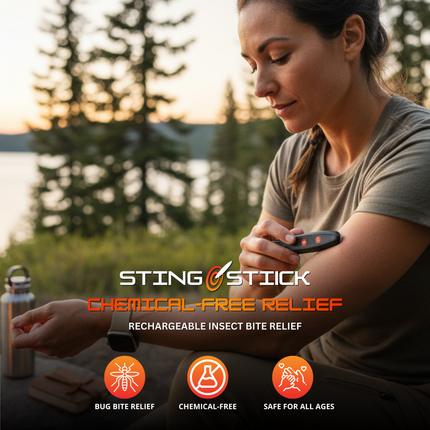 Sting Stick Bug Bite Relief Device Chemical-Free Heat Therapy Rechargeable Pen