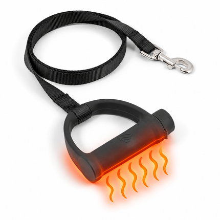 POWERPAW Rechargeable Heated Dog Leash, Waterproof Heavy-Duty Nylon, 6-Ft, For Dogs Up to 100 lbs