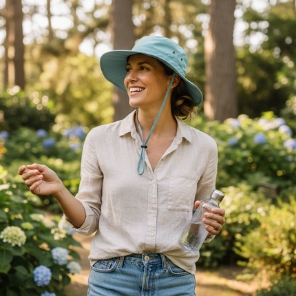 POWERCAP ICE Cooling Sun Hat – Instant Cooling Relief with Reusable Ice Packs, UPF 50 UV Sun Protection, Lightweight & Breathable for Hot Weather