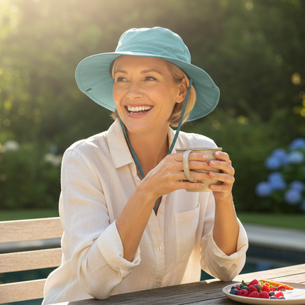 POWERCAP ICE Cooling Sun Hat – Instant Cooling Relief with Reusable Ice Packs, UPF 50 UV Sun Protection, Lightweight & Breathable for Hot Weather