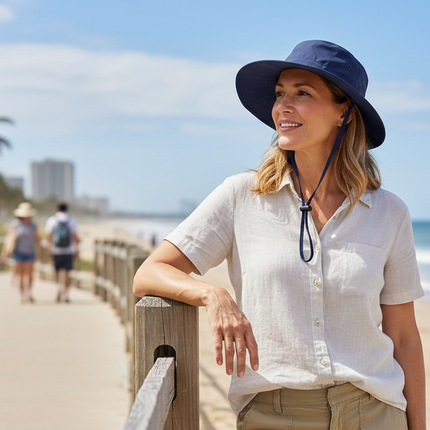 POWERCAP ICE Cooling Sun Hat – Instant Cooling Relief with Reusable Ice Packs, UPF 50 UV Sun Protection, Lightweight & Breathable for Hot Weather