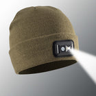 Olive Powercap 2.5 rechargeable LED lighted headlamp beanie