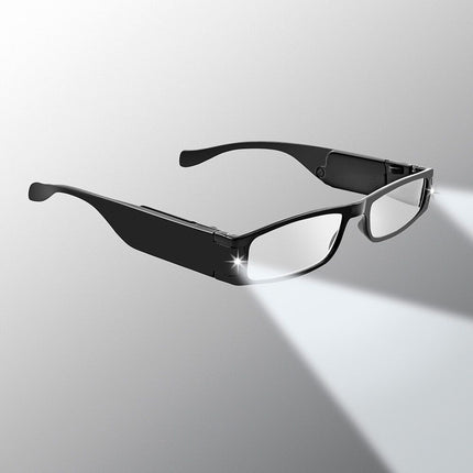 Black lighted reading glasses