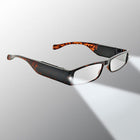 Tortoise colored lighted glasses