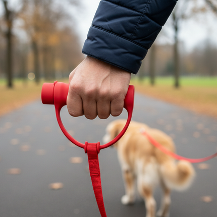 POWERPAW Rechargeable Heated Dog Leash, Waterproof Heavy-Duty Nylon, 6-Ft, For Dogs Up to 100 lbs