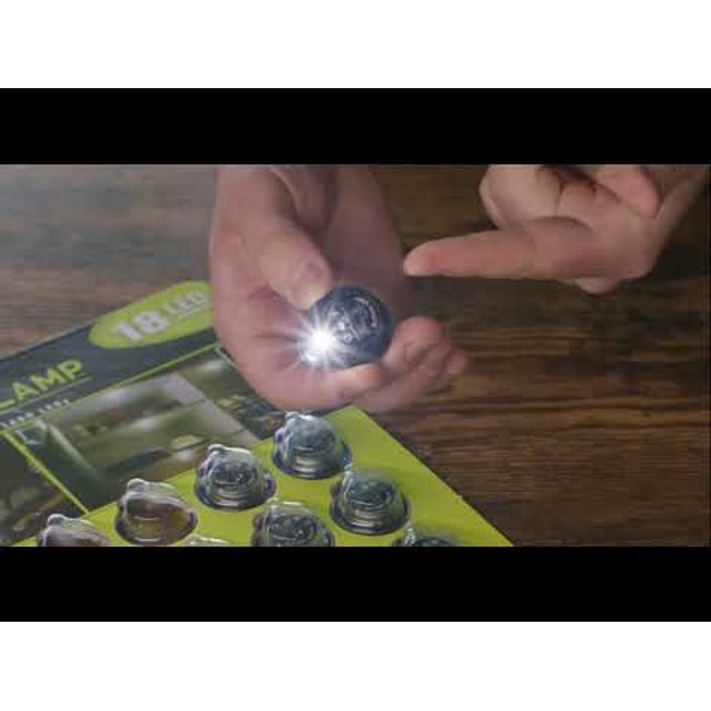 BUTTON LAMP Adhesive LEDs Light Package - Lightweight, Ultra Small, Ultra Bright LED Utility Lights