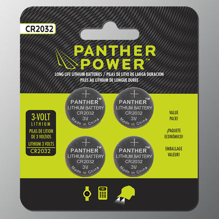 Four pack of Panther Power Lithium Batteries