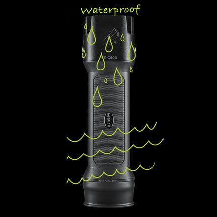waterproof FLATEYE rechargeable FRL-2100 LED flashlight
