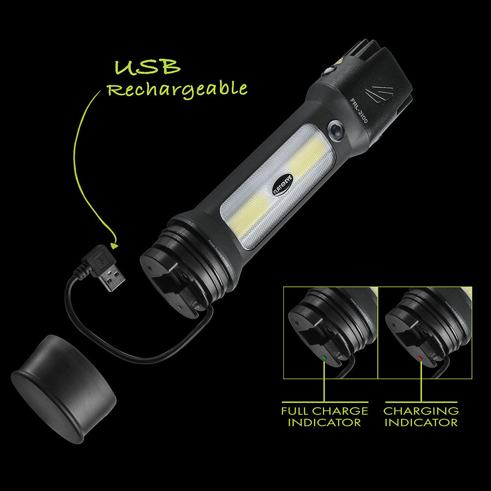 Panther Vision FRL-7981 Flateye Rechargeable Lantern FRL-2100 High Performance 2175 Lumens Unround Flashlight Cree LED