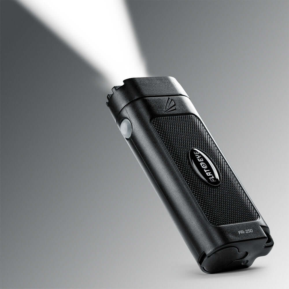 FLATEYE FR-250 Rechargeable Flashlight 250 Lumens FLATEYE FR-250 Rechargeable Flashlight 250 Lumens
