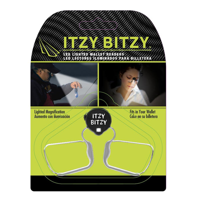 ITZY BITZY LED lighted wallet readers packaging