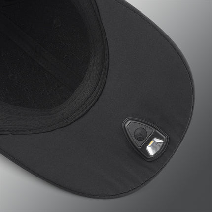 black POWERCAP 2.0 law enforcement tactical LED headlamp hat brim