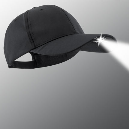 black POWERCAP 2.0 law enforcement tactical LED headlamp hat