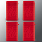 4 pack of red POWERPAW IPX7 rechargeable hand warmers