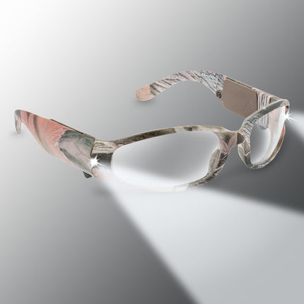 camo print predator LED lighted safety glasses